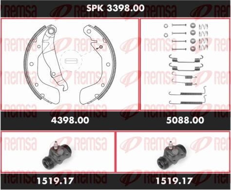 Remsa SPK 3398.00 - Əyləc Başlığı Dəsti furqanavto.az