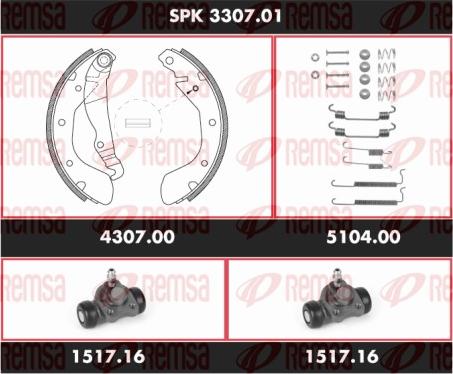 Remsa SPK 3307.01 - Əyləc Başlığı Dəsti furqanavto.az