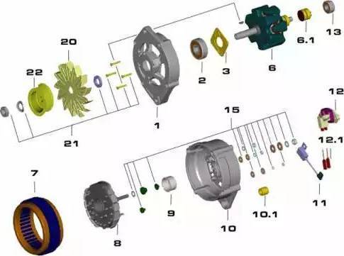 Remy 19025106 - Alternator furqanavto.az