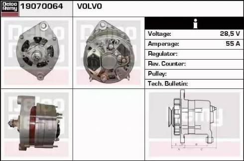 Remy 19070064 - Alternator furqanavto.az