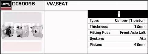 Remy DC80096 - Əyləc kaliperi furqanavto.az