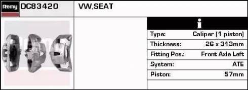 Remy DC83420 - Əyləc kaliperi furqanavto.az