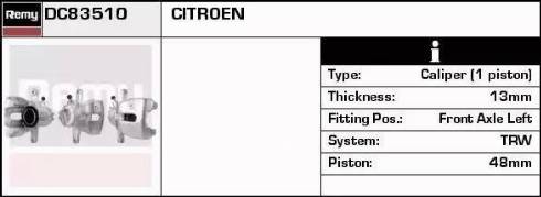 Remy DC83510 - Əyləc kaliperi furqanavto.az