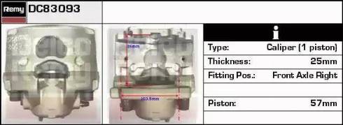 Remy DC83093 - Əyləc kaliperi furqanavto.az
