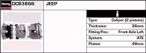 Remy DC83866 - Əyləc kaliperi furqanavto.az