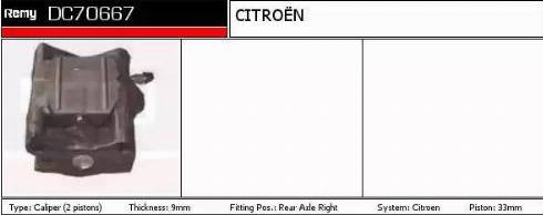 Remy DC70667 - Əyləc kaliperi furqanavto.az