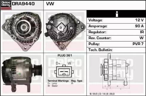 Remy DRA9440 - Alternator furqanavto.az