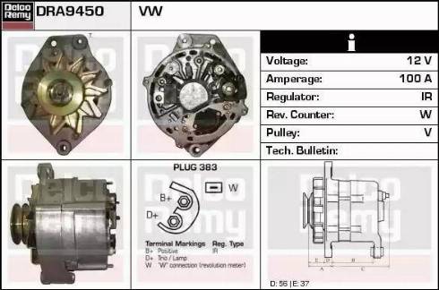 Remy DRA9450 - Alternator furqanavto.az