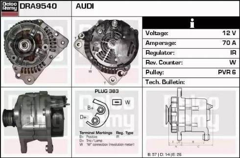 Remy DRA9540 - Alternator furqanavto.az