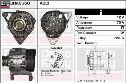 Remy DRA9550 - Alternator furqanavto.az