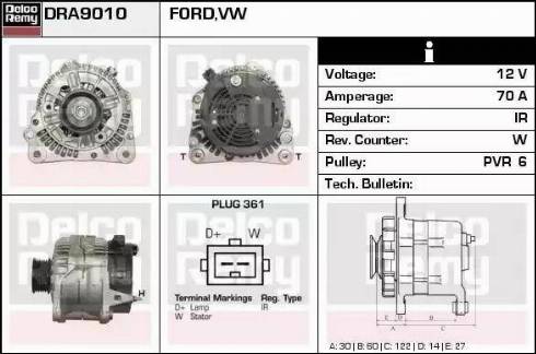 Remy DRA9010 - Alternator furqanavto.az