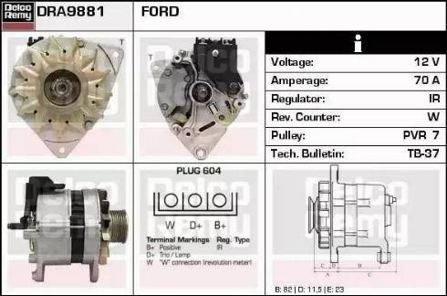 Remy DRA9881 - Alternator furqanavto.az