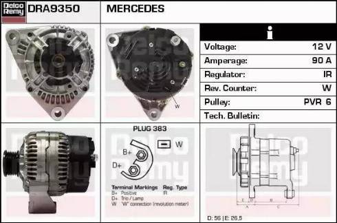 Remy DRA9350 - Alternator furqanavto.az