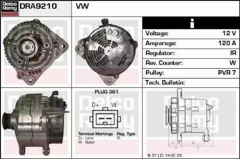 Remy DRA9210 - Alternator furqanavto.az