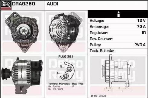 Remy DRA9280 - Alternator furqanavto.az