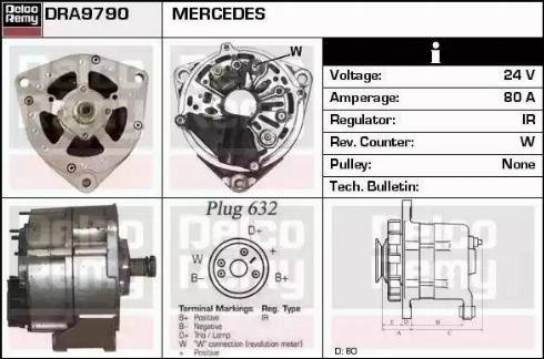 Remy DRA9790 - Alternator furqanavto.az