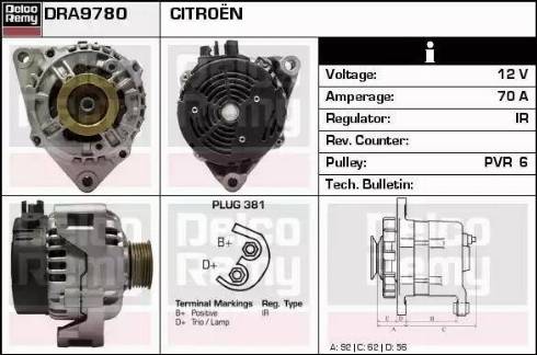 Remy DRA9780 - Alternator furqanavto.az