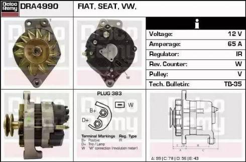 Remy DRA4990 - Alternator furqanavto.az