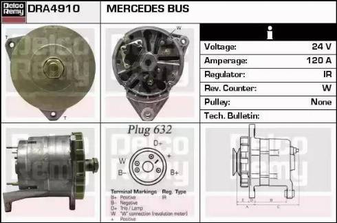 Remy DRA4910 - Alternator furqanavto.az