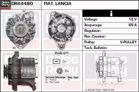 Remy DRA4480 - Alternator furqanavto.az