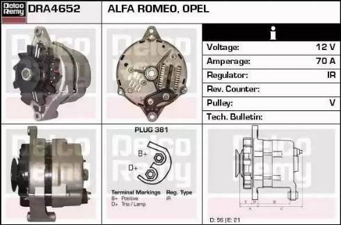 Remy DRA4652 - Alternator furqanavto.az