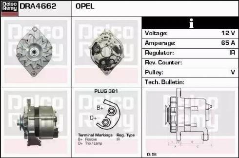 Remy DRA4662 - Alternator furqanavto.az