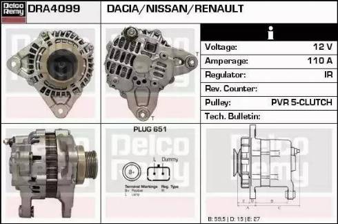 Remy DRA4099 - Alternator furqanavto.az