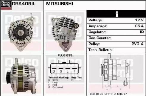 Remy DRA4094 - Alternator furqanavto.az