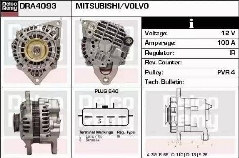 Remy DRA4093 - Alternator furqanavto.az