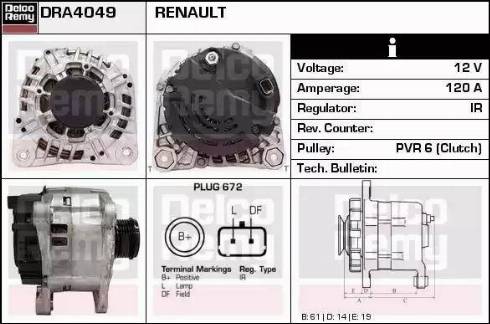Remy DRA4049 - Alternator furqanavto.az