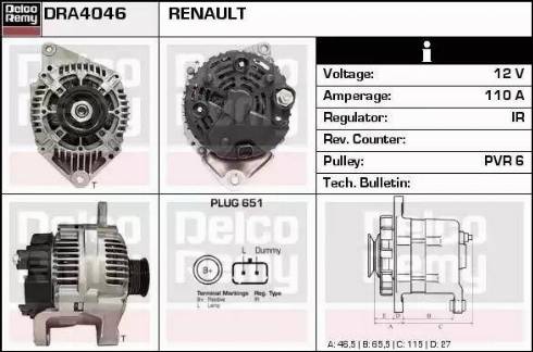 Remy DRA4046 - Alternator furqanavto.az