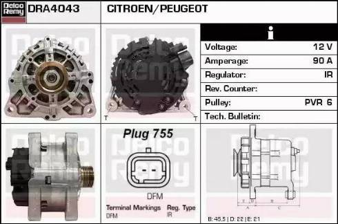 Remy DRA4043 - Alternator furqanavto.az