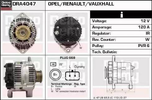 Remy DRA4047 - Alternator furqanavto.az