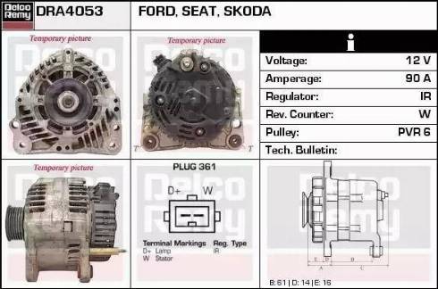 Remy DRA4053 - Alternator furqanavto.az