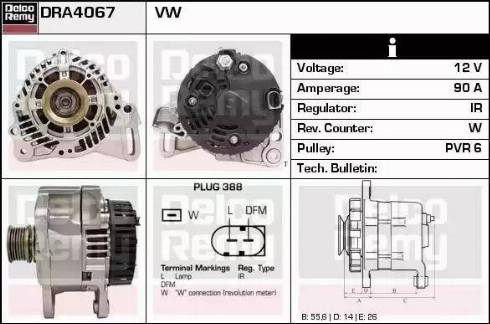 Remy DRA4067 - Alternator furqanavto.az