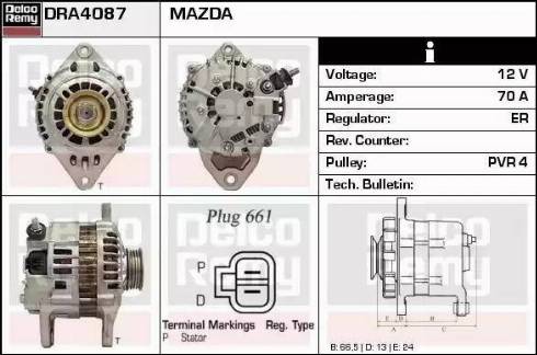 Remy DRA4087 - Alternator furqanavto.az