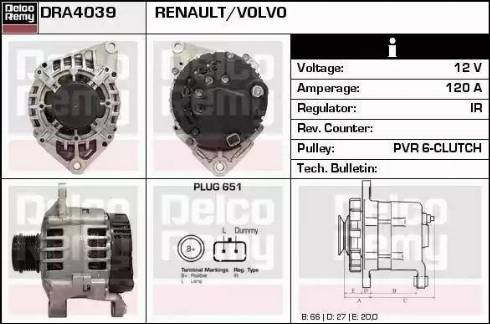 Remy DRA4039 - Alternator furqanavto.az