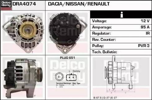Remy DRA4074 - Alternator furqanavto.az