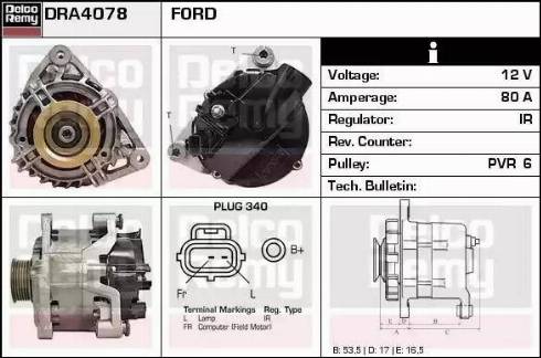 Remy DRA4078 - Alternator furqanavto.az