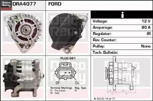 Remy DRA4077 - Alternator furqanavto.az