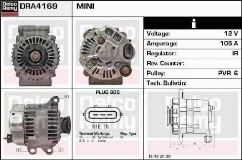 Remy DRA4169 - Alternator furqanavto.az