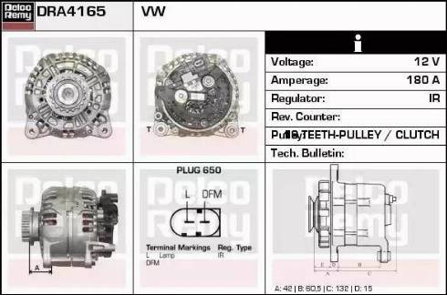 Remy DRA4165 - Alternator furqanavto.az