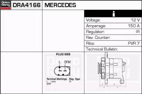 Remy DRA4166 - Alternator furqanavto.az