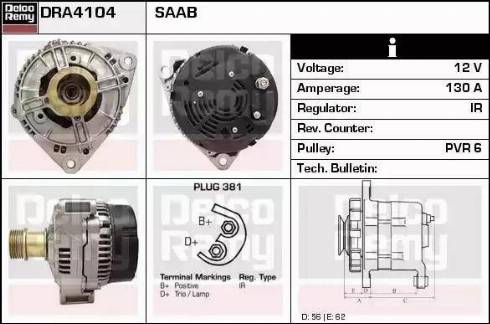 Remy DRA4104 - Alternator furqanavto.az