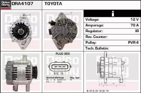 Remy DRA4107 - Alternator furqanavto.az