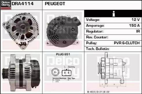 Remy DRA4114 - Alternator furqanavto.az