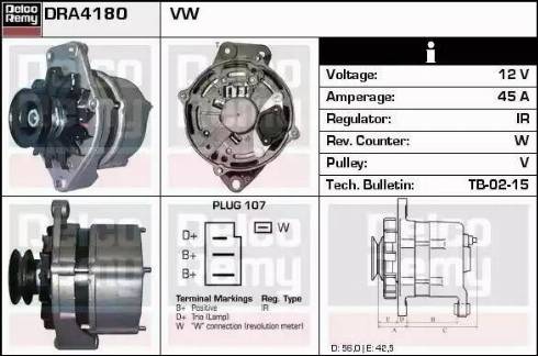 Remy DRA4180 - Alternator furqanavto.az