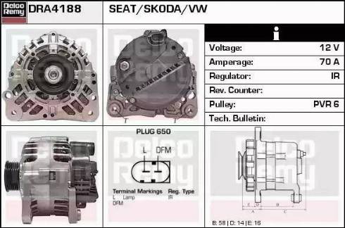 Remy DRA4188 - Alternator furqanavto.az