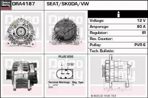 Remy DRA4187 - Alternator furqanavto.az