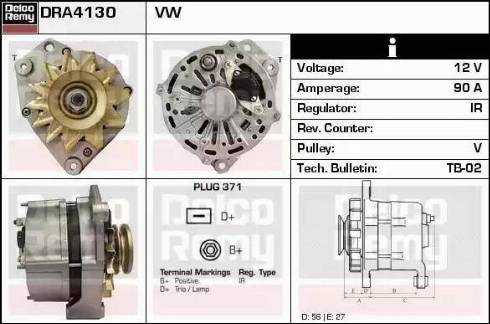 Remy DRA4130 - Alternator furqanavto.az